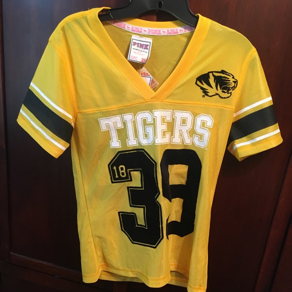 NWT PINK Yellow Mizzou Jersey